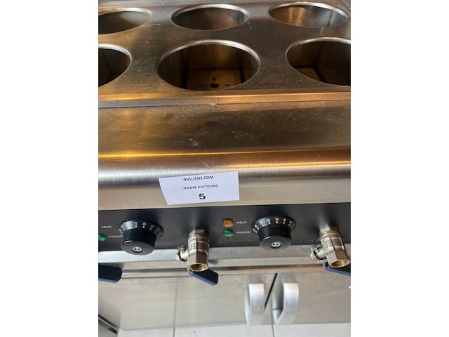 Industriele pastakoker inox met 6 mandjes ggmgastro (7) - afbeelding 3 van  4