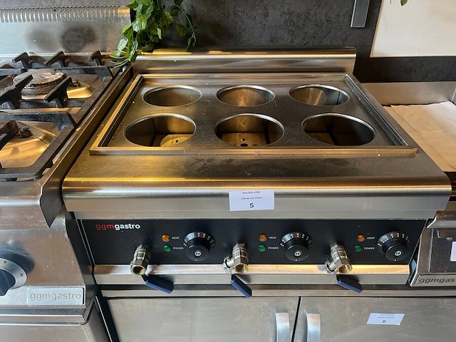 Industriele pastakoker inox met 6 mandjes ggmgastro (7) - afbeelding 4 van  4