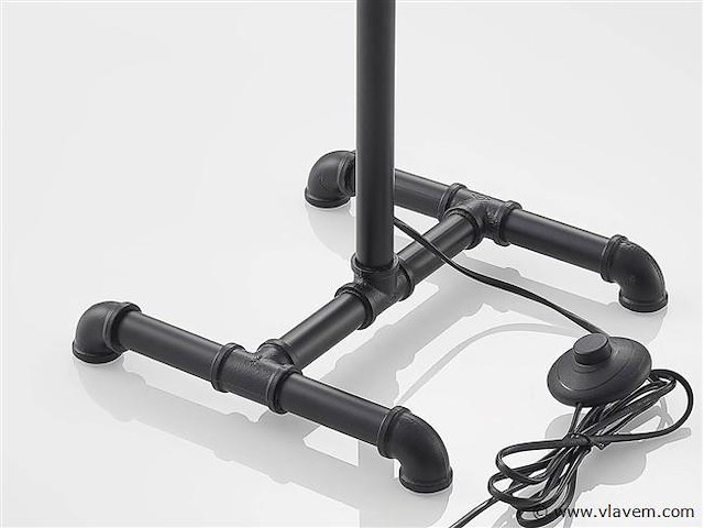 Industriële retro vloerlamp 3 lichts - afbeelding 2 van  10