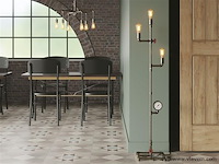 Industriële retro vloerlamp 3 lichts - afbeelding 1 van  10