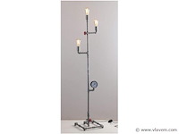 Industriële retro vloerlamp 3 lichts - afbeelding 7 van  10
