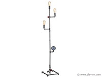 Industriële retro vloerlamp 3 lichts - afbeelding 6 van  10