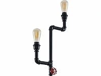 Industriële retro vloerlamp 3 lichts - afbeelding 7 van  10