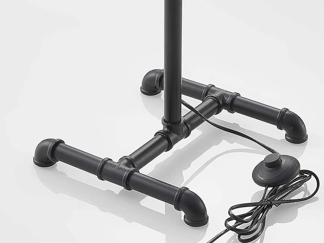 Industriële retro vloerlamp 3 lichts - afbeelding 8 van  10