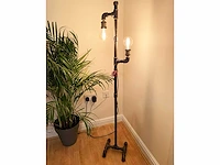 Industriële retro vloerlamp 3 lichts - afbeelding 2 van  10