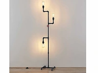 Industriële retro vloerlamp 3 lichts - afbeelding 6 van  10