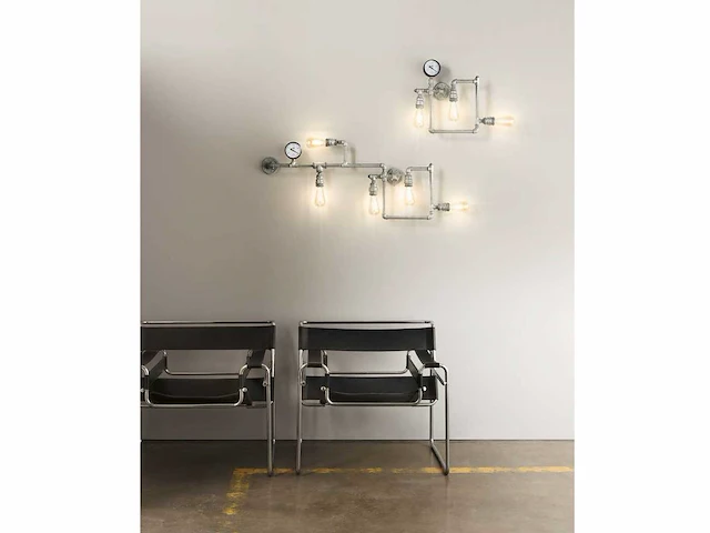 Industriële retro vloerlamp 3 lichts - afbeelding 10 van  10