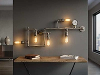 Industriële retro wandlamp 5 lichts - afbeelding 1 van  8