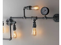 Industriële retro wandlamp 5 lichts - afbeelding 3 van  8