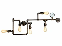 Industriële retro wandlamp 5 lichts - afbeelding 5 van  8