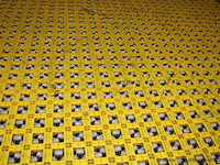 Industriële rollentafel, met kogelrollen, op wielen, werking niet gekend - afbeelding 2 van  2