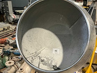 Industriële rvs coatingpan - afbeelding 5 van  9