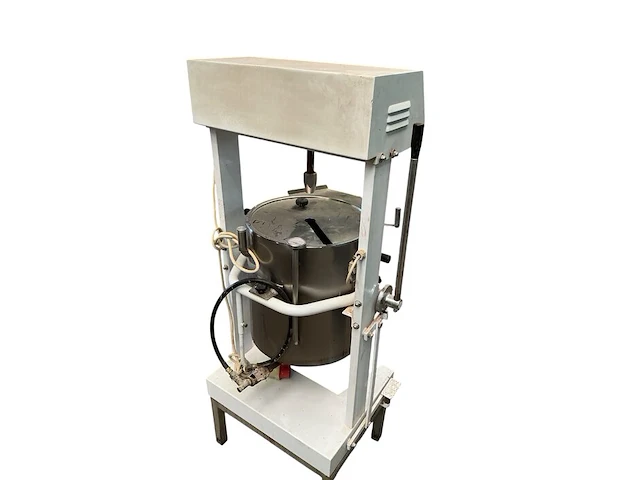 Industriele rvs roer- en kookketel op onderstel, bedieningspaneel aan de bovenkant en kantelmechanisme 63x50x161 cm - afbeelding 8 van  10
