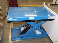 Industriële schaarlift, marco, m005080-d1, max. 500 kg, bouwjaar 2018, ip55, werking niet gekend