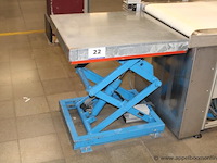 Industriële schaarlift tafel, werking niet gekend