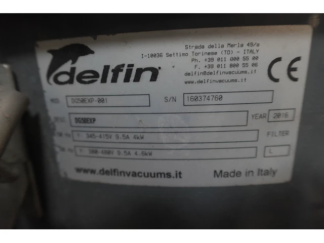 Industriele stofzuiger delfin - afbeelding 3 van  9