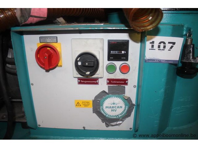 Industriële stofzuiger, matzei, bw 40, 380v, 3kw, 267.4 draaiuren, werking niet gekend - afbeelding 2 van  4