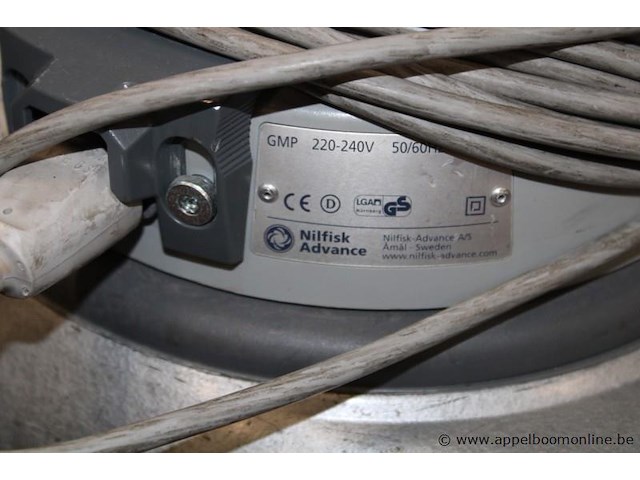 Industriële stofzuiger, nilfisk-advance, gmp, 220-240v, werking niet gekend - afbeelding 2 van  2
