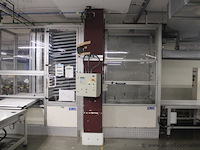 Industriële transportmachine, idec, met siemens simatic op7 bedieningspaneel, rollenbanen, werking niet gekend
