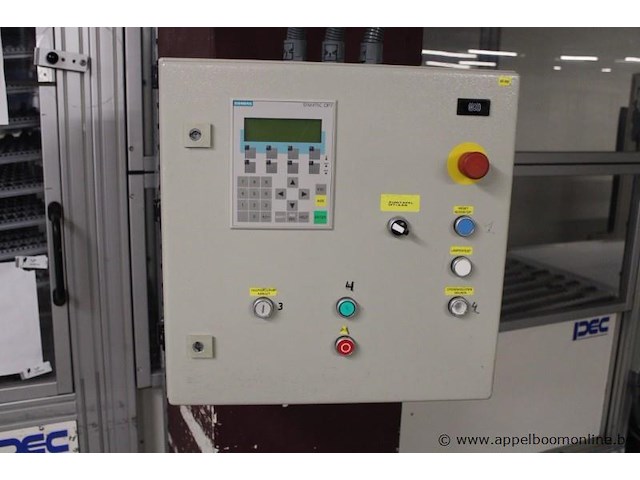 Industriële transportmachine, idec, met siemens simatic op7 bedieningspaneel, rollenbanen, werking niet gekend - afbeelding 3 van  4