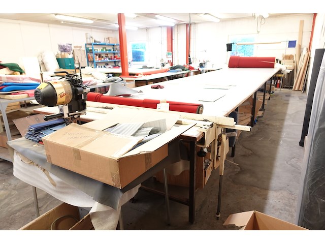 Industriële verticale textielsnijmachine maimin + lange afroltafel - afbeelding 9 van  9