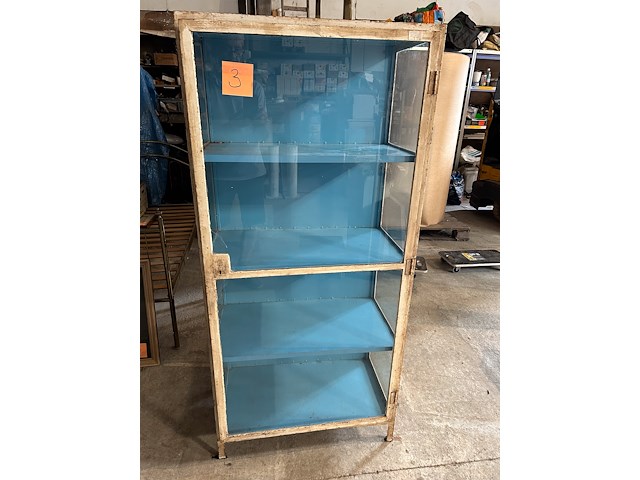 Industriele vitrine kast - afbeelding 1 van  2