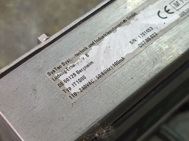 Industriële vloerwegschaal systec it1000 - afbeelding 4 van  4