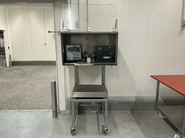 Industriële weegschaal met labelprinter - afbeelding 1 van  3