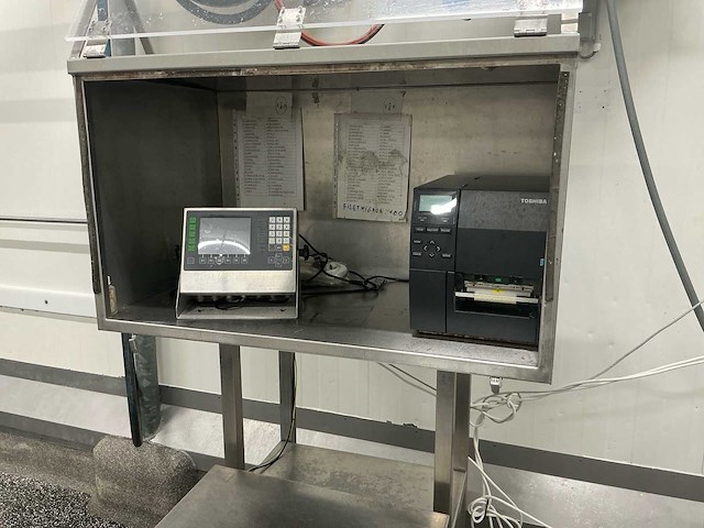 Industriële weegschaal met labelprinter - afbeelding 3 van  4