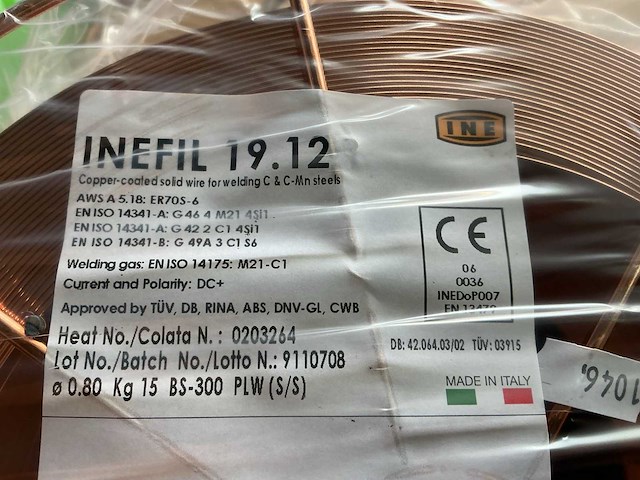 Inefil 19.12 miglasdraad 0.80/15 kg - afbeelding 1 van  1
