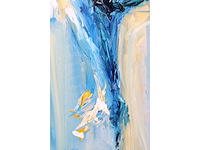 Ineke ten kaate - une française bleue - acryl op doek - 120x100 cm - afbeelding 4 van  4