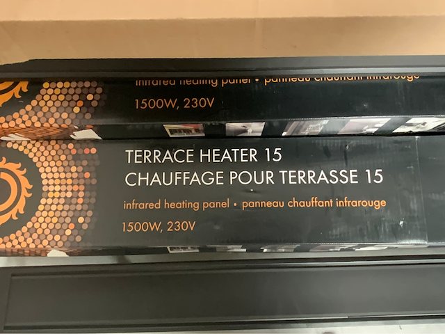 Infrarood verwarmingspanelen (5 stuks) - afbeelding 2 van  3