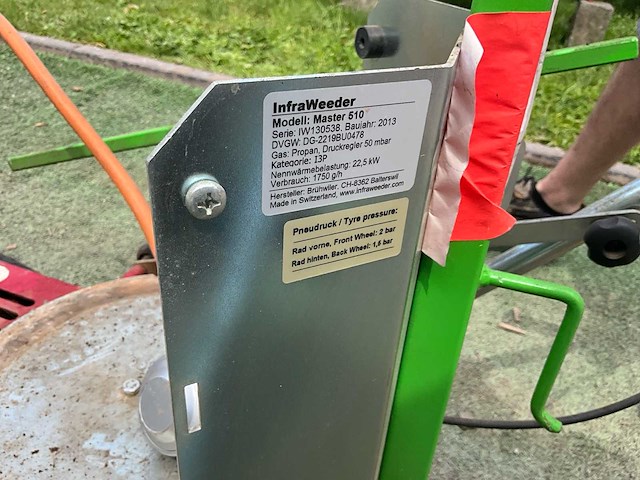 Infraweeder master 510 onkruidbrander op gas - afbeelding 6 van  7