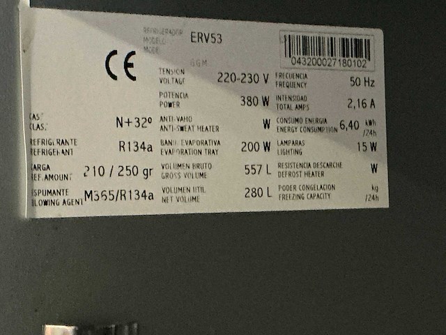 Infrico erv53 vitrinekoelkast - afbeelding 4 van  4