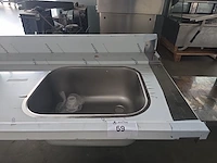 Ingangtafel voor vaatwasmachine met spoelkuip 400... - afbeelding 2 van  5