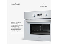 Ingebouwde compacte oven, 45 cm, 41 liter, 8 functies, afneembare glazen deur, timer - afbeelding 3 van  6
