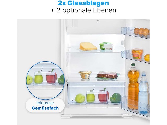 Ingebouwde koelkast en vriezer 118l witte kse7810 - afbeelding 4 van  7
