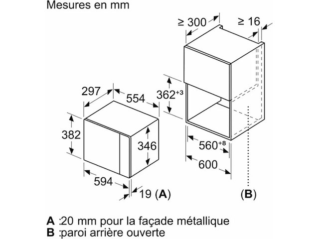 Ingebouwde magnetron 20l 1270w grafietgrijs - neff - hlawd23g0 - n50 - afbeelding 4 van  6