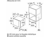 Ingebouwde magnetron 20l 1270w grafietgrijs - neff - hlawd23g0 - n50 - afbeelding 4 van  6