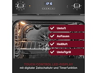 Ingebouwde oven met display klasse a zwart bomann ebo7911-zwart - afbeelding 7 van  7