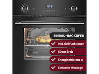 Ingebouwde oven met display klasse a zwart bomann ebo7911-zwart - afbeelding 3 van  7