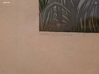 Ingelijste antieke aquatint-gravure george henry... - afbeelding 2 van  4