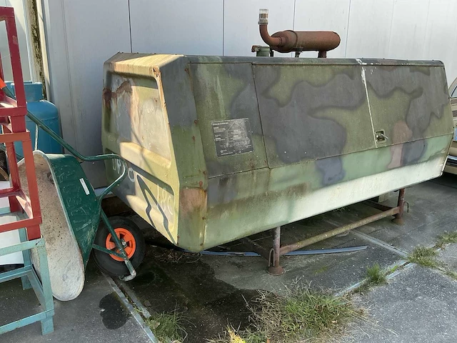 Ingersoll-rand co p-250-w-d-m-h268 deutz diesel motor luchtcompressor - afbeelding 14 van  20