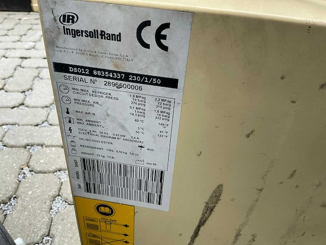 Ingersoll rand ds012 luchtdroger - afbeelding 2 van  5