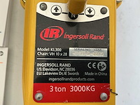 Ingersoll rand kl300 rateltakel