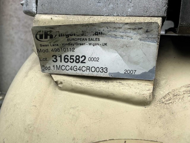 Ingersoll rand luchtcompressor (2x) - afbeelding 5 van  6
