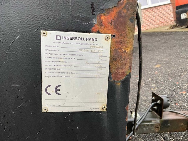 Ingersoll-rand p130wdg luchtcompressor - afbeelding 18 van  19