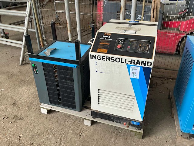 Ingersoll-rand ssr mh7.5 schroefcompressor met luchtdroger - afbeelding 1 van  5