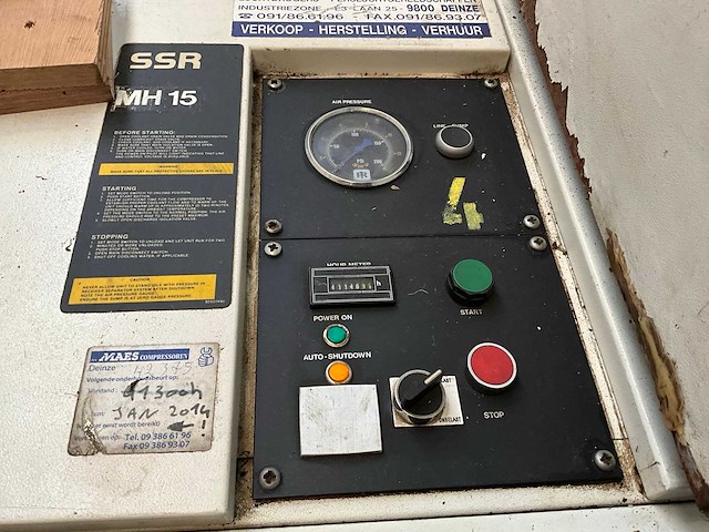 Ingersollrand ssr mh15 schroefcompressor - afbeelding 5 van  7
