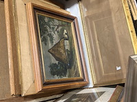 Inhoud bak diverse schilderijen en kaders - afbeelding 1 van  7